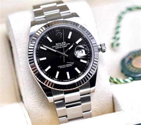 black dail rolex|rolex datejust 41mm black.